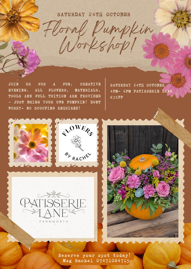 Pumpkin Flower Workshop, Patisserie Lane